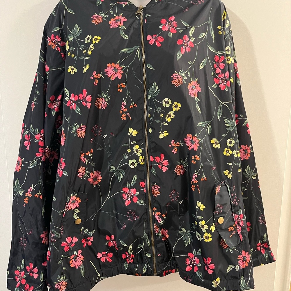 Signature Black Floral Bomber Jacket